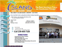 Tablet Screenshot of islandblind.com